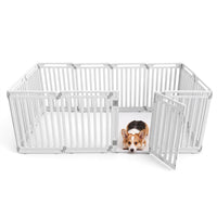 12-Panel Dog Playpen 31.5" Height Indoor Outdoor Pet Fence