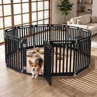 12-Panel Dog Playpen 31.5" Height Indoor Outdoor Pet Fence