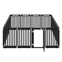 16-Panel Dog Playpen 31.5" Height Indoor Outdoor Pet Gate