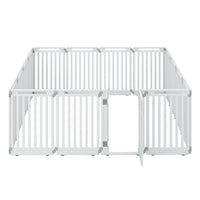 16-Panel Dog Playpen 31.5" Height Indoor Outdoor Pet Gate