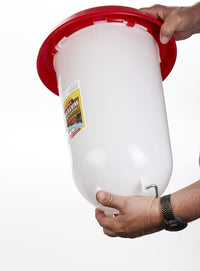 Little Giant 3 Gallon Poultry Drinker Gravity Fed Chicken Waterer Red Base