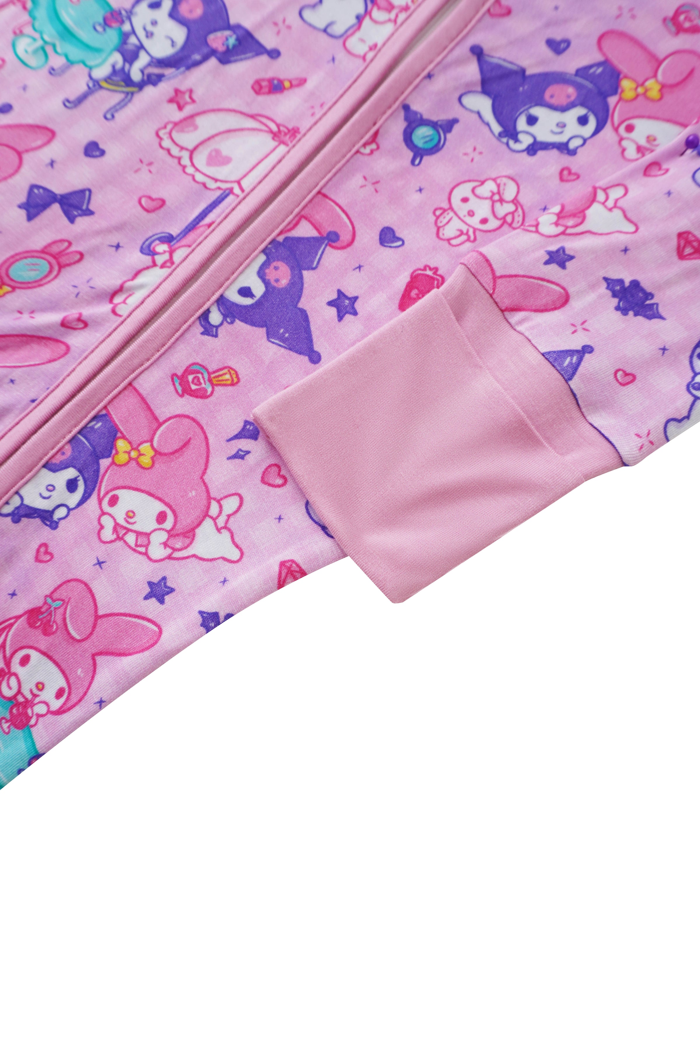 PoshTOT Sanrio Kuromi Bamboo Baby Convertible Zippy Romper