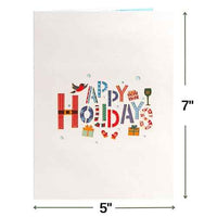 Happy Holidays Pop Up Christmas Card