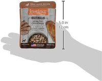 Instinct Healthy Cravings Natural Wet Cat Food Topper, Grain Free Recipe - Real Duck, 3 oz. Pouches (Pack of 24)