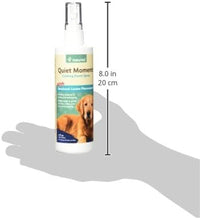 NaturVet Quiet Moments Herbal Calming Room Spray Dog Supplement – Ideal for Cars, Dog Crates, New Environments – Helps Reduce Pet Stress, Storm Anxiety, Motion Sickness – 8 Oz.