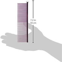 Resco Professional Anti-Static Best Dog, Cat, Pet Grooming Comb, Medium/Coarse Tooth Spacing, 1.5-Inch Pins, Candy Red