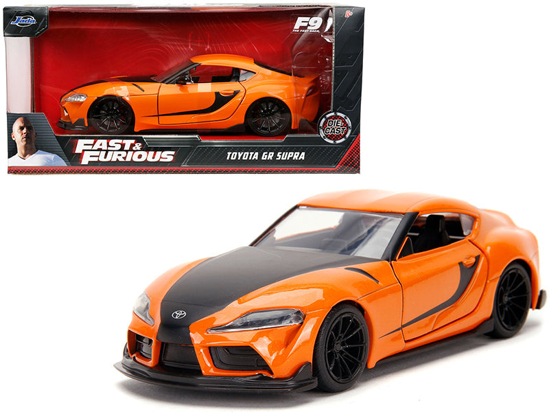 Toyota GR Supra Orange with Black Stripes "Fast & Furious 9 F9" (2021) Movie 1/32 Diecast Model Car by Jada - BIG FRENCHIES