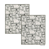 Gray & Black Dogs Pet Drying Towel