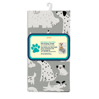 Gray & Black Dogs Pet Drying Towel
