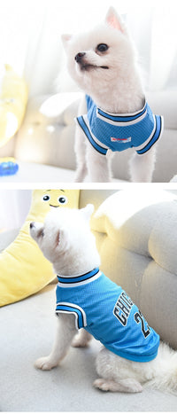 Pet Clothes Basketball Vest Large Mesh Summer Dog Clothes