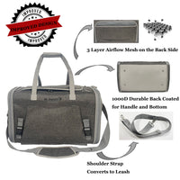 Mr. Peanut's Gold Series Standard Size Airline Compliant Expandable Pet Carrier V3.0 - BIG FRENCHIES