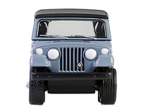 1968 Jeep Jeepster Commando SC-1 Gray with Black Stripes and Top with Canoe Trailer Canoe Rack Canoe and Kayak "Hitch & Tow" Series 32 1/64 Diecast Model Cars by Greenlight