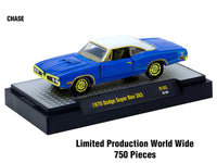"Auto-Thentics" 6 piece Set Release 105 IN DISPLAY CASES Limited Edition 1/64 Diecast Model Cars by M2 Machines
