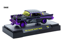 "Auto Meets" Set of 6 Cars IN DISPLAY CASES Release 94 Limited Edition 1/64 Diecast Model Cars by M2 Machines