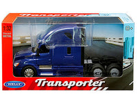 Freightliner Cascadia Truck Blue "Transporter" 1/32 Diecast Model by Welly