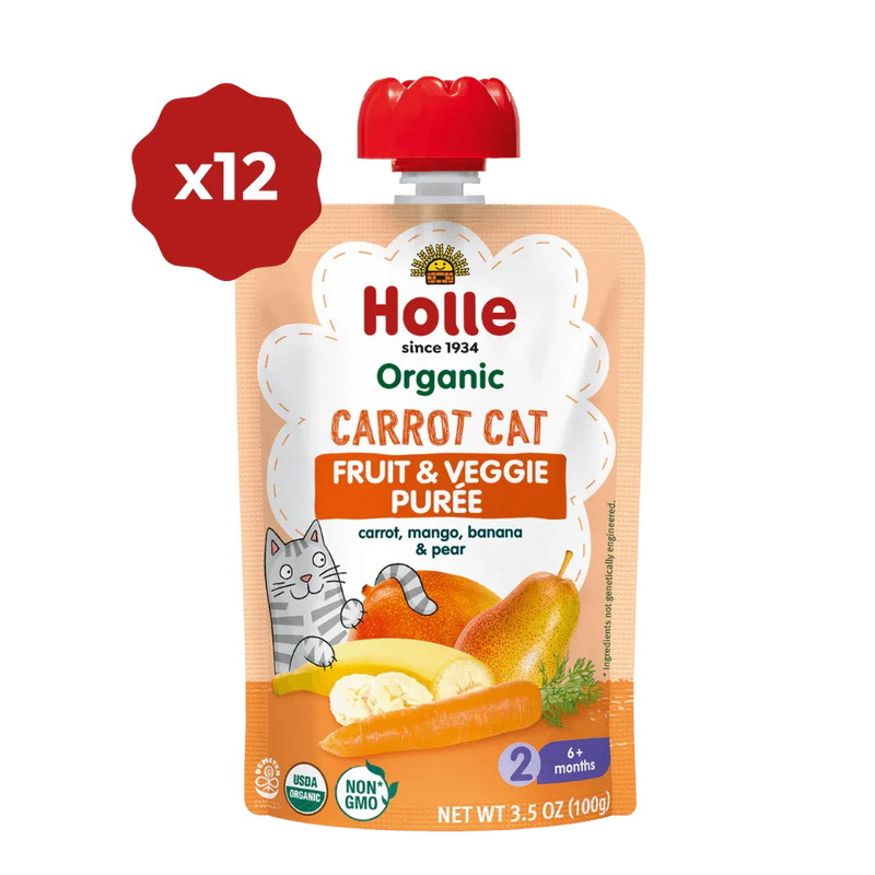 Organic Fruit & Veggie Purée - Carrot Cat - BIG FRENCHIES
