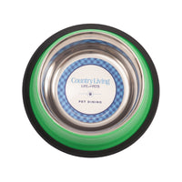 Country Living Set of 2 Ribbed Non-Slip Pet Bowls – Irish Green - BIG FRENCHIES