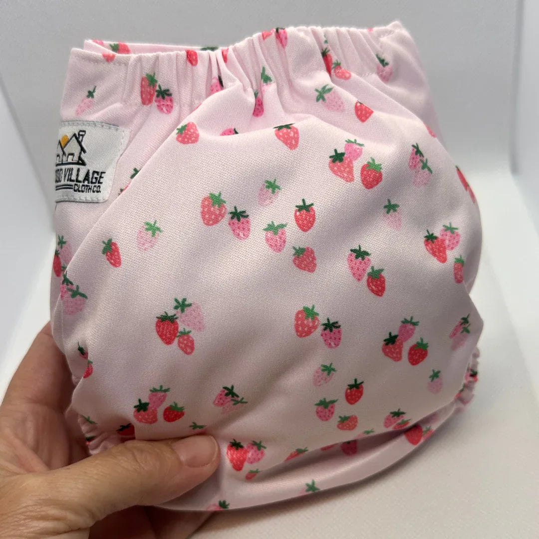 Newborn All-in-One Diaper | Berry Sweet - BIG FRENCHIES