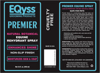 EQyss Premier Equine Horse Spray Moisturizes Skin and Coat 32 oz. Repel Dust Non-Slip