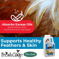 Fresh Coop Dust Bath Shaker Absorbent Chicken Bird Bath Backyard Poultry 6lbs.