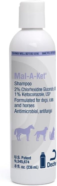 Mal-A-Ket Keto Shampoo for Dogs Cats Skin & Coat Cleanser 8oz