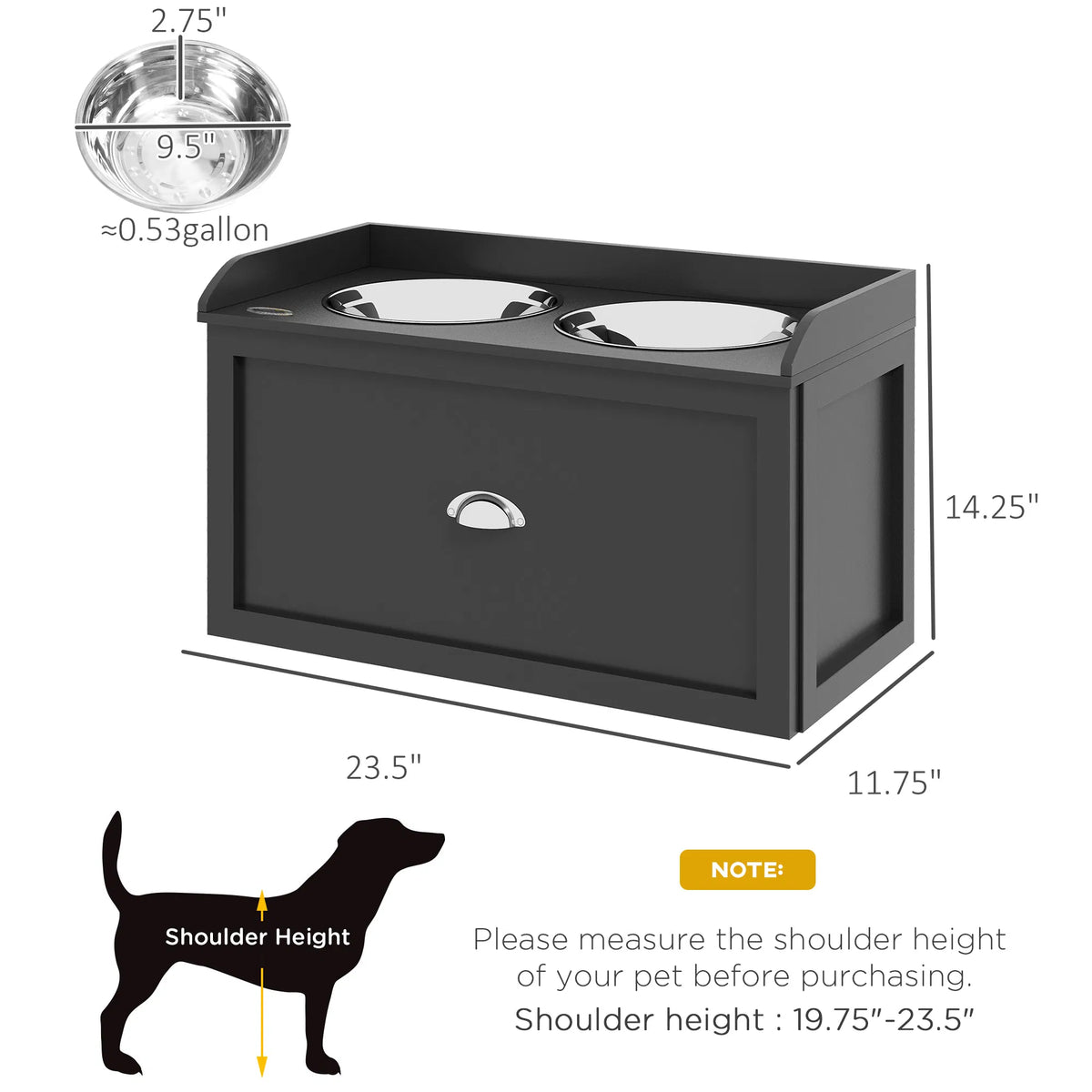 Elevated Dog Bowl(No shipments on weekends)