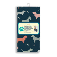 Dog Silhouettes Pet Drying Towel