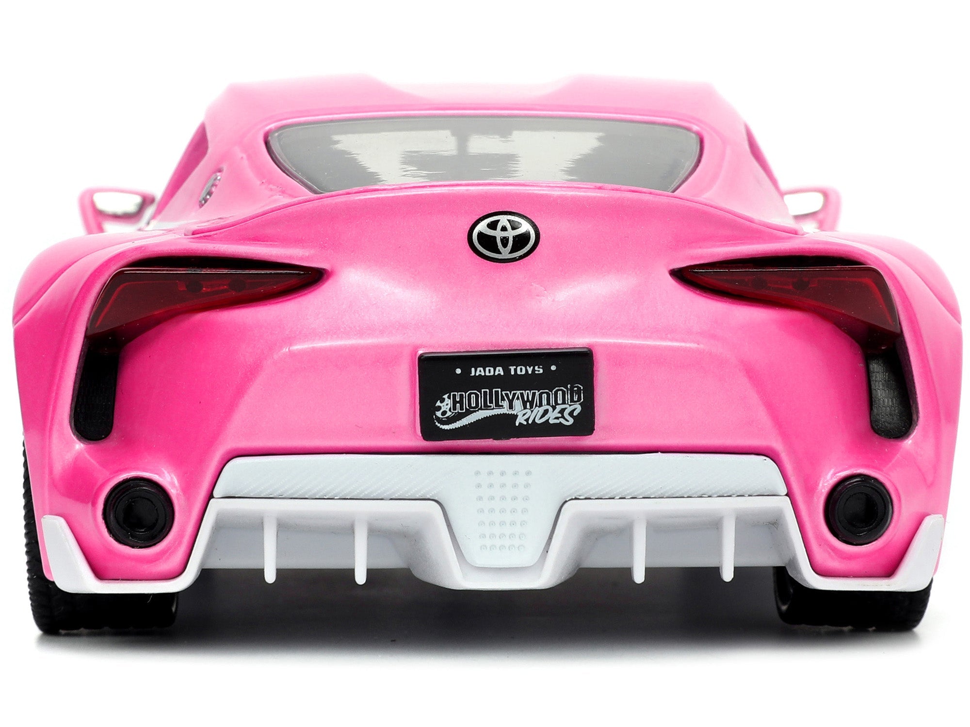 Toyota FT-1 Concept Pink Metallic and Pink Ranger Diecast Figurine "Power Rangers" "Hollywood Rides" Series 1/24 Diecast Model Car by Jada - BIG FRENCHIES