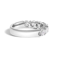 14K White Gold 2. 0 Cttw Diamond 7 Stone Band Ring