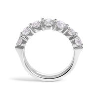 14K White Gold 2. 0 Cttw Diamond 7 Stone Band Ring