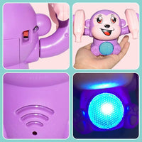 MEACAOFG Baby Tummy Time Monkey Toy - Interactive Developmental Toy for Infants 0-12 Months