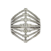 Natural 1.00ct Diamond Ring 14KT White Gold