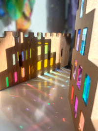 **Pre-order (Ships in 2-3 Weeks)**2-Piece Wooden Skyline Window Building Set – City Silhouette Blocks (Set Only) - BIG FRENCHIES