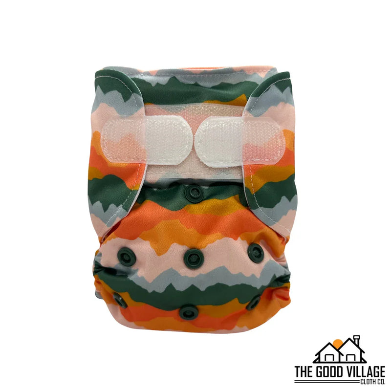 Newborn All-in-One Diaper | Sunset Peaks - BIG FRENCHIES