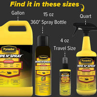 Pyranha Horse Wipe N' Spray RTU Citronella Equine Fly Protection 1 Gallon