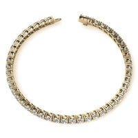 6.5 CTW Lab Grown Diamond (G/VS) Tennis Bracelet in Choice of 14k White or Yellow Gold - AGI Certified