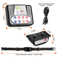 1Set 990FT Range Dog Wireless Fence Remote Training Collar IPX6 Waterproof Receiver With 0-9 Levels Beep Vibration Shock