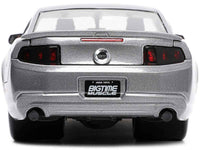 2010 Ford Mustang GT Gray Metallic with Flames "Ford Motor Company" "Bigtime Muscle" Series 1/24 Diecast Model Car by Jada