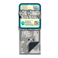Gray & Black Dogs Bowl Mat & Scrubbie Set