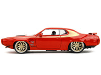 NEW 1972 Plymouth GTX Red with Gold Graphics "Bigtime Muscle" Series 1/24 Diecast Model Car by Jada (Copy)
