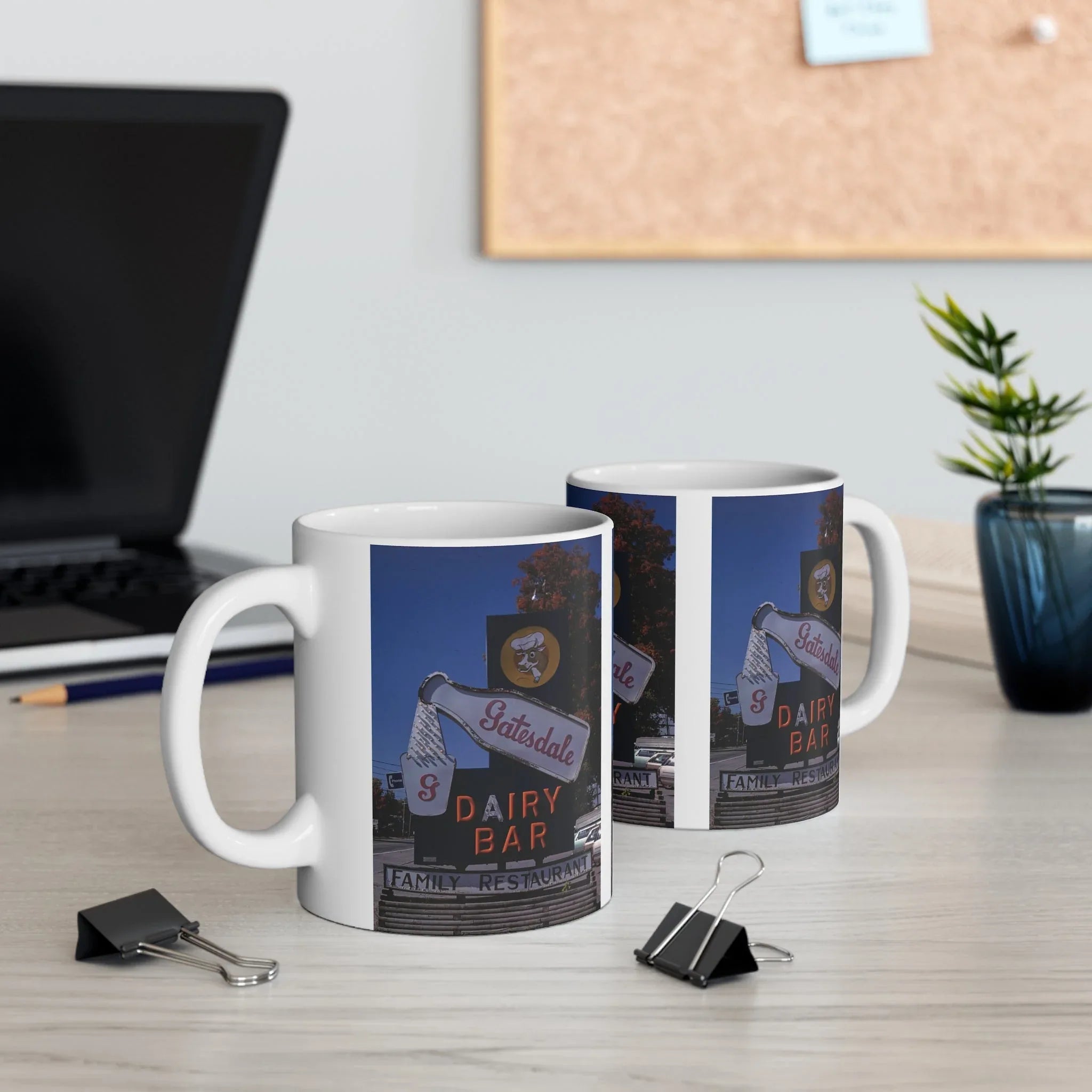 ROADSIDE MUGS - Gatesdale Dairy Bar Ceramic Mug 11oz - BIG FRENCHIES