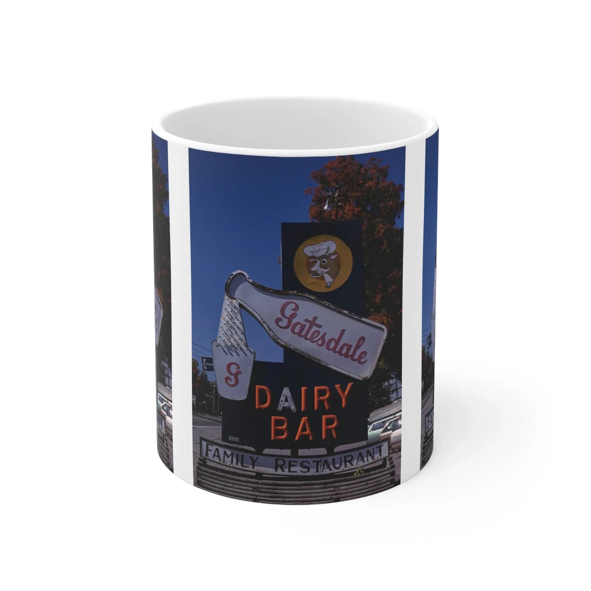 ROADSIDE MUGS - Gatesdale Dairy Bar Ceramic Mug 11oz - BIG FRENCHIES