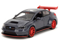 2016 Subaru WRX STI Widebody Dark Blue and Yuji Itadori Diecast Figure "Jujutsu Kaisen" (2020-2023) TV Series "Anime Hollywood Rides" Series 1/24 Diecast Model Car by Jada