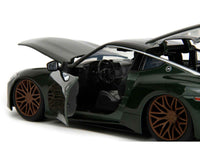 2023 Nissan Z Dark Green Metallic with Black Top "Fast X" (2023) Movie "Fast & Furious" Series 1/24 Diecast Model Car by Jada