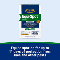 Farnam Equi-Spot Fly Control Horses 3-Pack Waterproof Kills Flies Ticks 6 Weeks