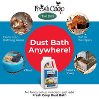 Fresh Coop Dust Bath Shaker Absorbent Chicken Bird Bath Backyard Poultry 6lbs.