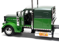 1992 Peterbilt 379 Truck Tractor Green Two-Tone and Purple "The Incredible Hulk" "Marvel Avengers" Series Diecast Model by Jada