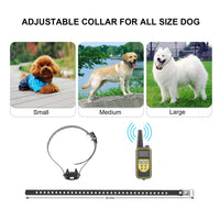 1Pc Dog Training Collar With Remote IP67 Waterproof Pet Trainer 300mAh Rechargeable 875 Yard Remote Control 4 Modes Adju