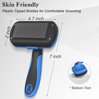 Swihauk Self Cleaning Slicker Brush Skin Friendly Deshedding Grooming Tool For Dogs Cats Suitable For Shedding Haired Pe