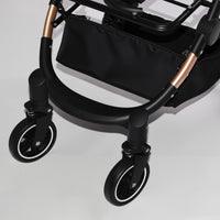 Pet Stroller for Dogs and Cats, 2-in-1 Detachable Foldable 4 Wheels Pet Stroller, Quick One-Hand Fold, Storage Basket, D